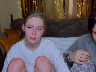 Tara &amp; Eva webcam flirt4free model stream image